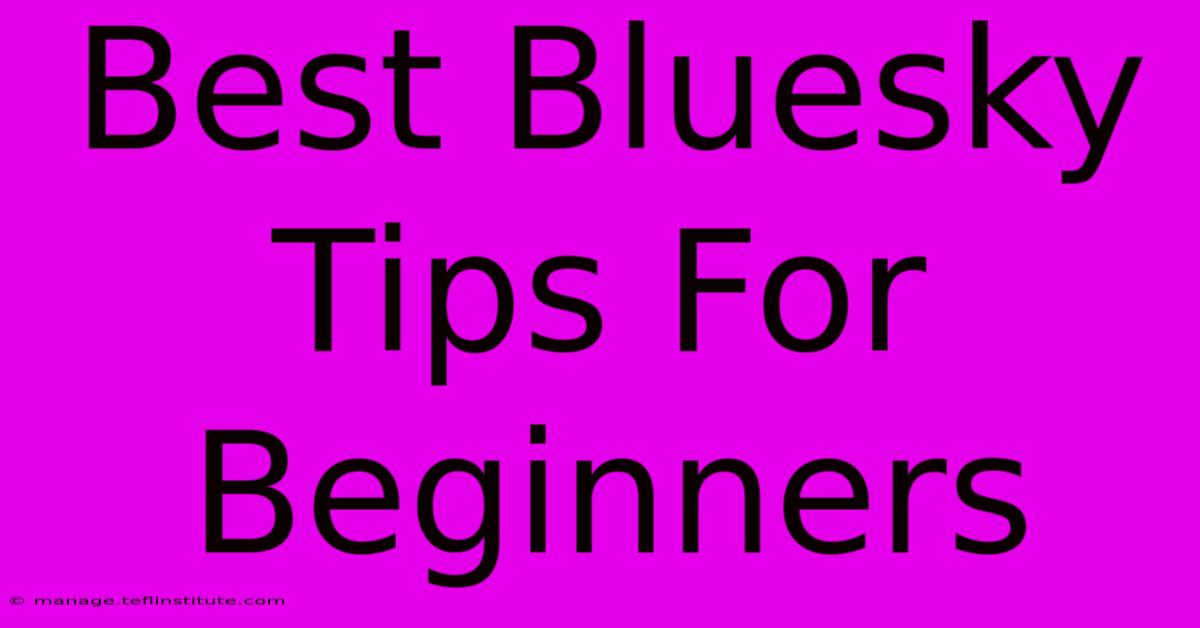 Best Bluesky Tips For Beginners