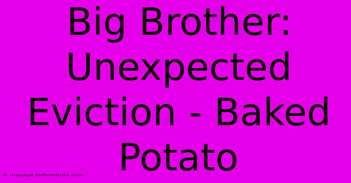 Big Brother: Unexpected Eviction - Baked Potato 