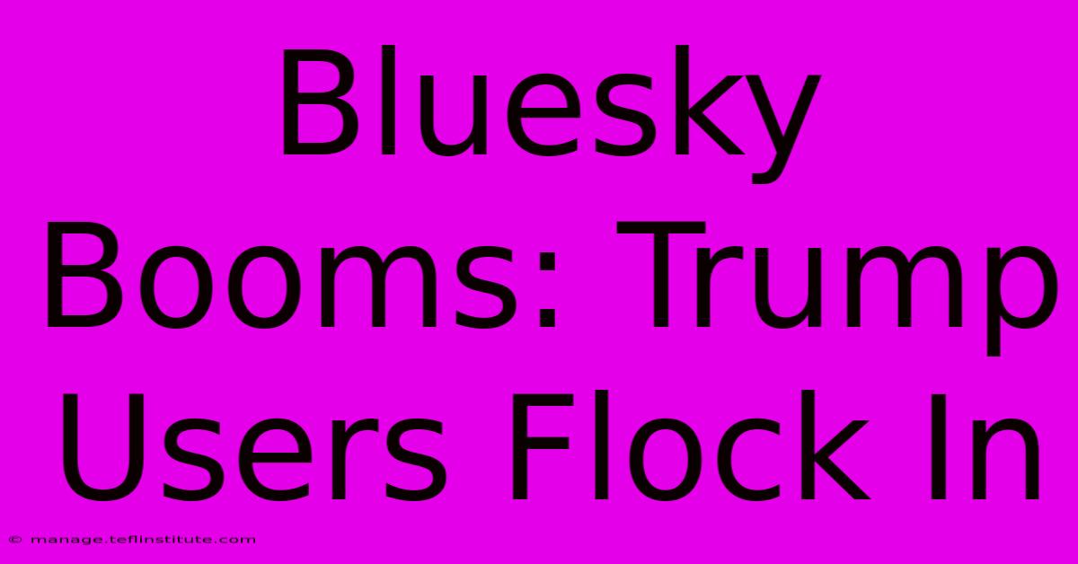 Bluesky Booms: Trump Users Flock In