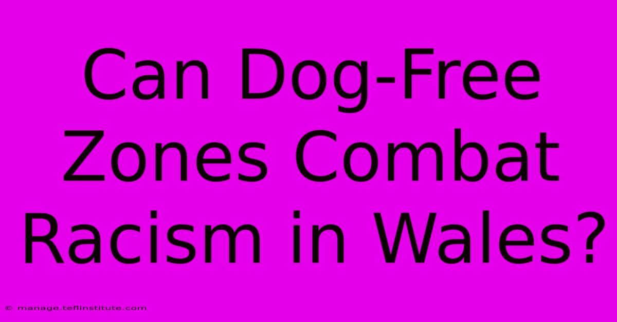 Can Dog-Free Zones Combat Racism In Wales?