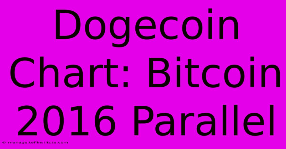 Dogecoin Chart: Bitcoin 2016 Parallel