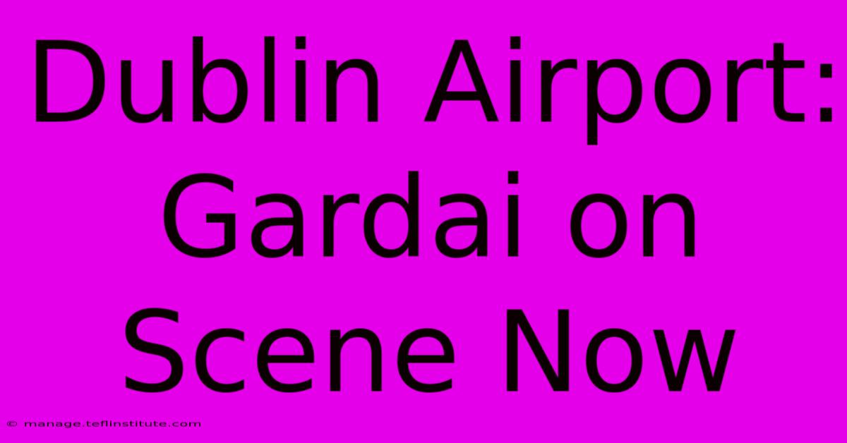 Dublin Airport: Gardai On Scene Now