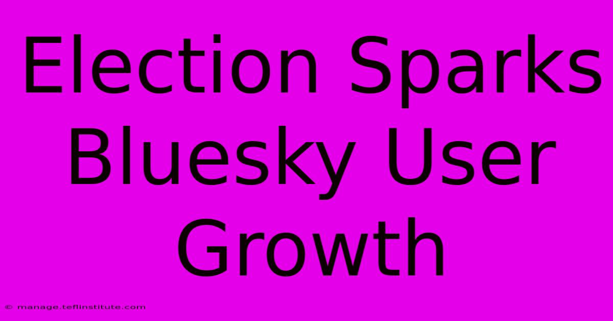 Election Sparks Bluesky User Growth