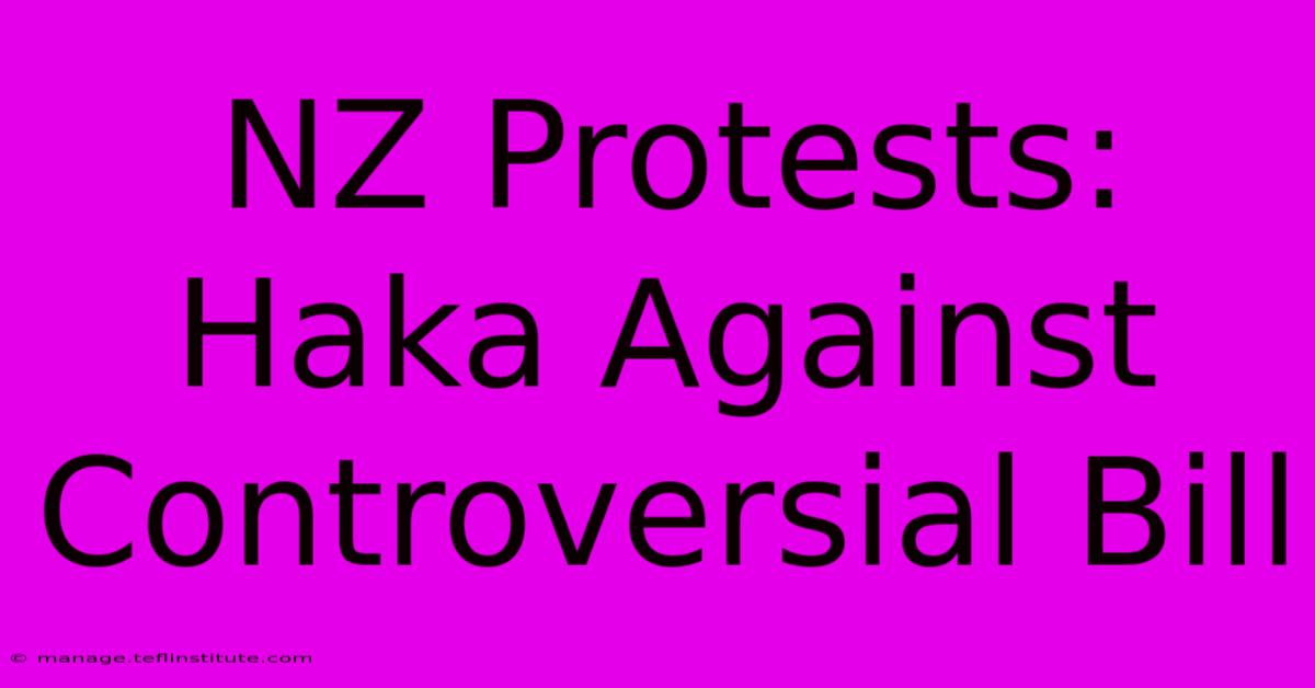 NZ Protests: Haka Against Controversial Bill