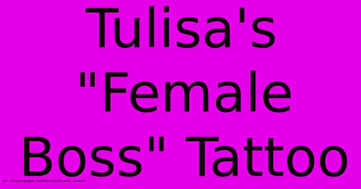 Tulisa's 